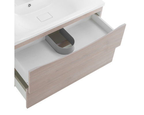 Тумба с раковиной подвесная BelBagno MARINO-800 Rovere Grigio, раковина белая  BB800/450-LV-MR-PR