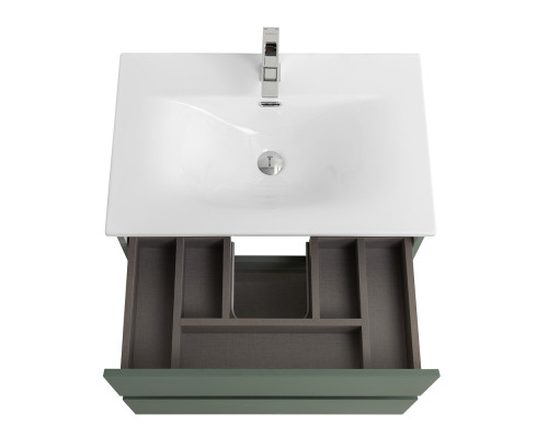 Тумба с раковиной подвесная BelBagno KRAFT-600-2C-SO-VO, 60 см, Еловый Матовый, раковина белая BB-8099-600