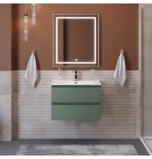 Тумба с раковиной подвесная BelBagno KRAFT-700-2C-SO-VO, 70 см, Еловый Матовый, раковина белая BB700ETL