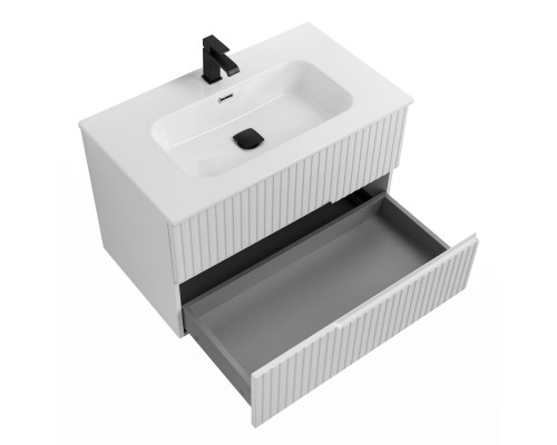 Мебель для ванной подвесная CEZARES DUET-N-800-2C-SO-FBS-P Ясень белый Софт