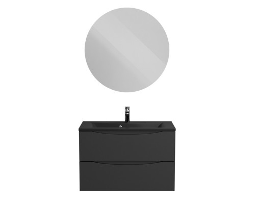 Тумба с раковиной подвесная BelBagno MARINO-800 Nero Lucido, раковина черная BB800/450-LV-ART-PR-NERO