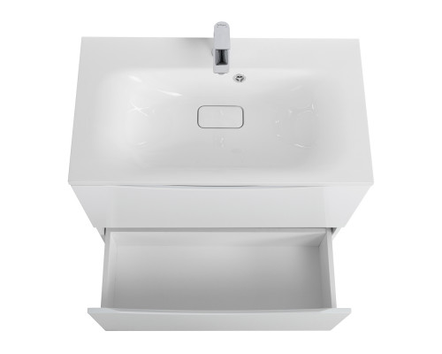 Тумба с раковиной напольная BelBagno MARINO-800 Bianco Lucido, раковина белая BB800/450-LV-MR-FT