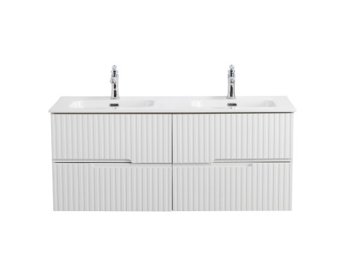 Мебель для ванной подвесная с четырьмя ящиками CEZARES DUET-N-1200-4C-SO-2-BL Bianco Lucido эмаль