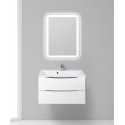 Тумба с раковиной подвесная BelBagno Marino-800, Bianco Lucido, раковина белая BB800/450-LV-MR-AST