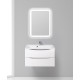 Тумба с раковиной подвесная BelBagno Marino-800, Bianco Lucido, раковина белая BB800/450-LV-MR-AST