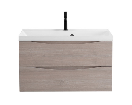 Тумба с раковиной подвесная BelBagno MARINO-800 Rovere Grigio, раковина белая  BB800/450-LV-MR-AST