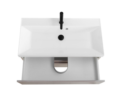 Тумба с раковиной подвесная BelBagno MARINO-800 Rovere Grigio, раковина белая  BB800/450-LV-MR-AST