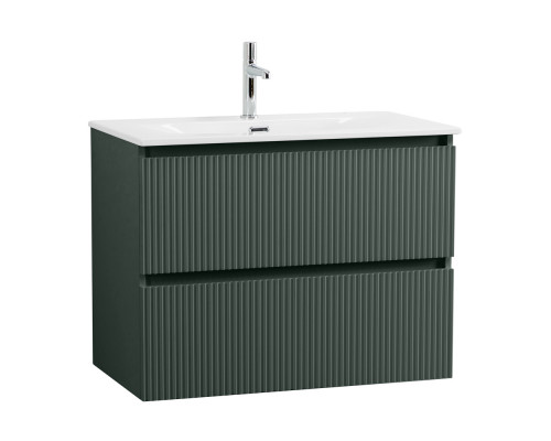 Тумба с раковиной подвесная 70 см, BelBagno UNO-MINI-700-2C-SO-VO Еловый матовый, раковина белая BB-8099-3-70