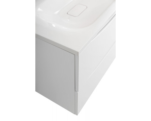 Тумба с раковиной подвесная BelBagno MARINO-800 Bianco Opaco, раковина белая BB800/450-LV-MR-FT