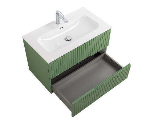 Мебель для ванной подвесная CEZARES DUET-N-800-2C-SO-PS-P Фисташковый Софт