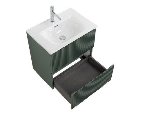 Тумба с раковиной подвесная 70 см, BelBagno UNO-MINI-700-2C-SO-VO Еловый матовый, раковина белая BB-8099-3-70