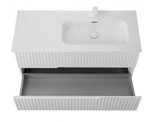 Мебель для ванной подвесная правосторонняя CEZARES DUET-N-1200-2C-SO-BL-R Bianco Lucido эмаль