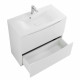 Тумба с раковиной напольная BelBagno MARINO-800 Bianco Lucido, раковина белая BB800/450-LV-MR-PR