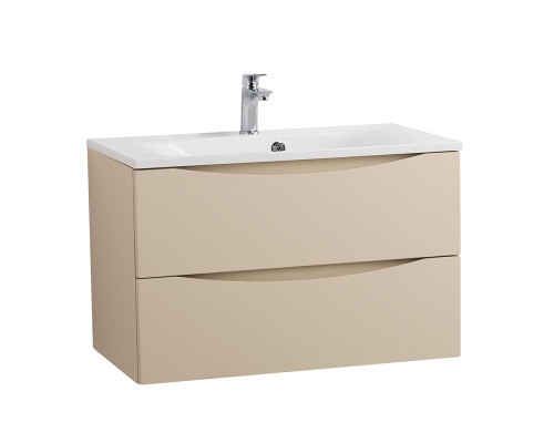 Тумба с раковиной подвесная BelBagno MARINO-800 Crema Opaco, раковина белая  BB800/450-LV-MR-FT