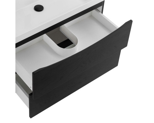Тумба с раковиной подвесная BelBagno MARINO-800 Rovere Cioccolato Amaro, раковина белая BB800/450-LV-MR-AST