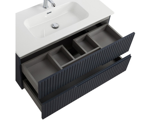 Мебель для ванной подвесная CEZARES DUET-N-1000-2C-SO-GR-P Grafito