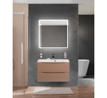 Тумба с раковиной подвесная BelBagno MARINO-800 Capucino Lucido, раковина белая BB800/450-LV-MR-FT