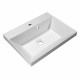 Тумба с раковиной подвесная BelBagno MARINO-600 Rovere Nature, раковина белая