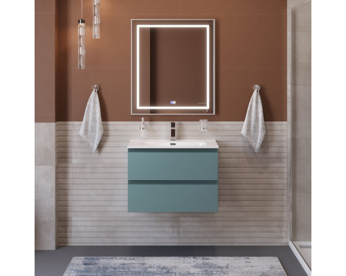 Тумба с раковиной подвесная BelBagno KRAFT-600-2C-SO-AO, 60 см, Голубой Матовый, раковина белая BB600ETL