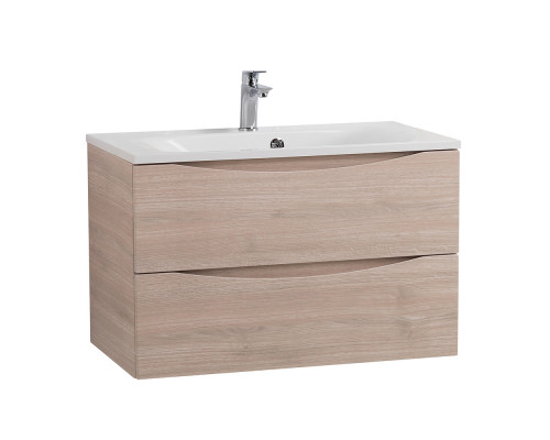 Тумба с раковиной подвесная BelBagno MARINO-800 Rovere Grigio, раковина белая  BB800/450-LV-MR-FT