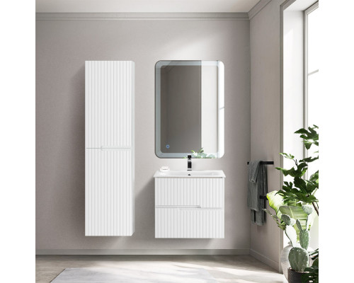 Мебель для ванной подвесная CEZARES DUET-N-600-2C-SO-BL Bianco Lucido эмаль