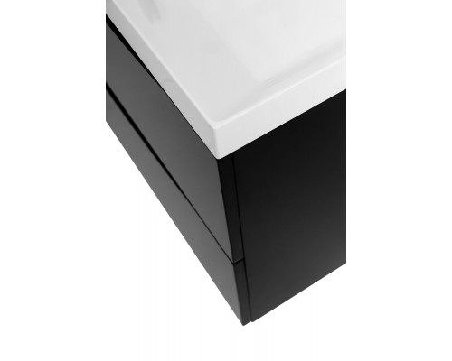 Тумба с раковиной подвесная BelBagno MARINO-800 Nero Lucido, раковина белая BB800/450-LV-MR-AST