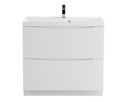 Тумба с раковиной напольная BelBagno MARINO-800 Bianco Lucido, раковина белая BB800/450-LV-MR-AST