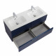 Мебель для ванной подвесная с четырьмя ящиками CEZARES DUET-N-1200-4C-SO-2-SPF-P Sapfiro