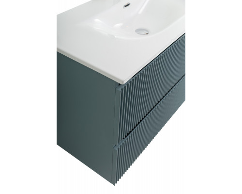 Тумба с раковиной подвесная 120 см, BelBagno UNO-1200-2C-SO-AO Голубой матовый, раковина белая BB-8099-120