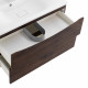 Тумба с раковиной подвесная BelBagno MARINO-800 Rovere Moro, раковина белая BB800/450-LV-MR-PR