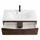 Тумба с раковиной подвесная BelBagno MARINO-800 Rovere Moro, раковина белая BB800/450-LV-MR-PR