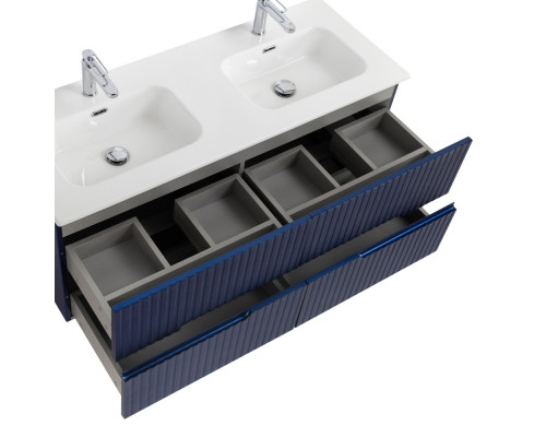 Мебель для ванной подвесная с четырьмя ящиками CEZARES DUET-N-1200-4C-SO-2-SPF-P Sapfiro