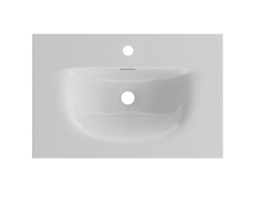 Тумба с раковиной подвесная 50 см, BelBagno UNO-MINI-500-2C-SO-GSO Темно-Серый матовый, раковина белая BB-8099-3-50