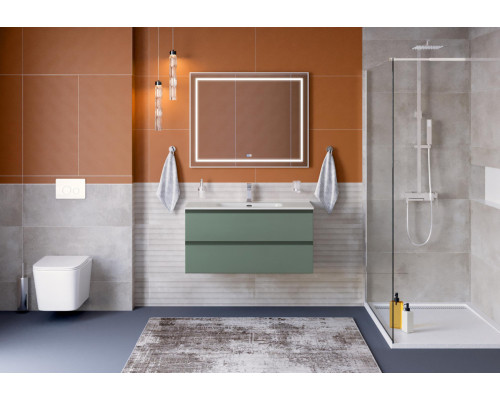 Тумба с раковиной подвесная BelBagno KRAFT-1000-2C-SO-VO, 100 см, Еловый Матовый, раковина белая BB1000ETL