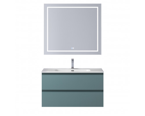 Тумба с раковиной подвесная BelBagno KRAFT-800-2C-SO-AO, 80 см, Голубой Матовый, раковина белая BB800ETL