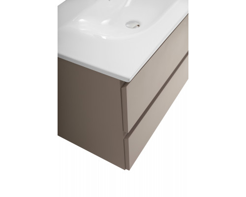 Тумба с раковиной подвесная BelBagno KRAFT-900-2C-SO-CO, 90 см, Бежевый Матовый, раковина белая BB-8099-90