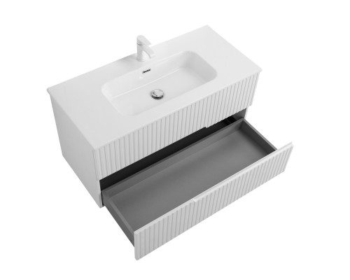 Мебель для ванной подвесная CEZARES DUET-N-1000-2C-SO-FBS-P Ясень Белый Софт