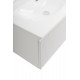 Тумба с раковиной подвесная 80 см, BelBagno UNO-800-1C-SO-BO Bianco Opaco, раковина белая BB-8099-80