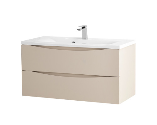 Тумба с раковиной подвесная BelBagno MARINO-800 Crema Opaco, раковина белая  BB800/450-LV-MR-PR