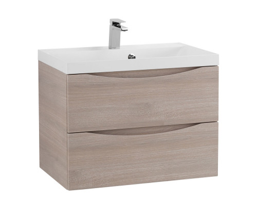 Тумба с раковиной подвесная BelBagno MARINO-700 Rovere Grigio, раковина белая