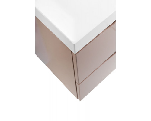 Тумба с раковиной подвесная BelBagno MARINO-800 Capucino Lucido, раковина белая BB800/450-LV-MR-AST