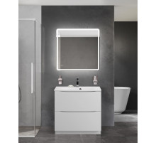 Тумба с раковиной напольная BelBagno MARINO-800 Bianco Lucido, раковина белая BB800/450-LV-MR-FT