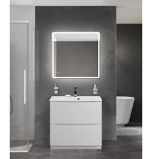 Тумба с раковиной напольная BelBagno MARINO-800 Bianco Lucido, раковина белая BB800/450-LV-MR-FT
