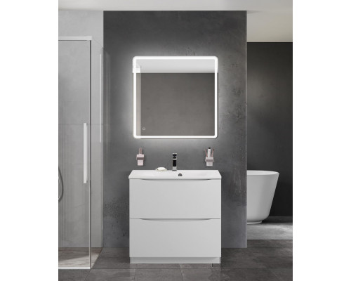 Тумба с раковиной напольная BelBagno MARINO-800 Bianco Lucido, раковина белая BB800/450-LV-MR-FT