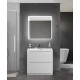 Тумба с раковиной напольная BelBagno MARINO-800 Bianco Lucido, раковина белая BB800/450-LV-MR-FT