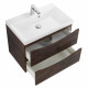 Тумба с раковиной подвесная BelBagno MARINO-600 Rovere Moro, раковина белая