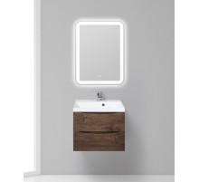 Тумба с раковиной подвесная BelBagno MARINO-600 Rovere Moro, раковина белая