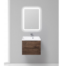 Тумба с раковиной подвесная BelBagno MARINO-600 Rovere Moro, раковина белая