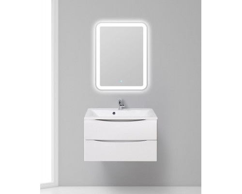 Тумба с раковиной подвесная BelBagno MARINO-800 Bianco Opaco, раковина белая BB800/450-LV-MR-AST