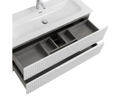 Мебель для ванной подвесная CEZARES DUET-N-1200-2C-SO-BL Bianco Lucido эмаль